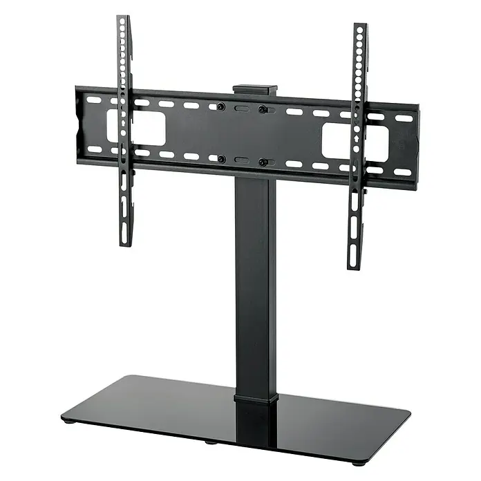 Schwaiger TV-StänderPassend für: Bildschirmdiagonale 37 - 70″, Belastbarkeit: 40 kg - TV-Ständer mit schlankem Design und schwarzer Oberfläche. Ideal für moderne Wohnräume und bietet eine stabile Basis für Ihren Fernseher.