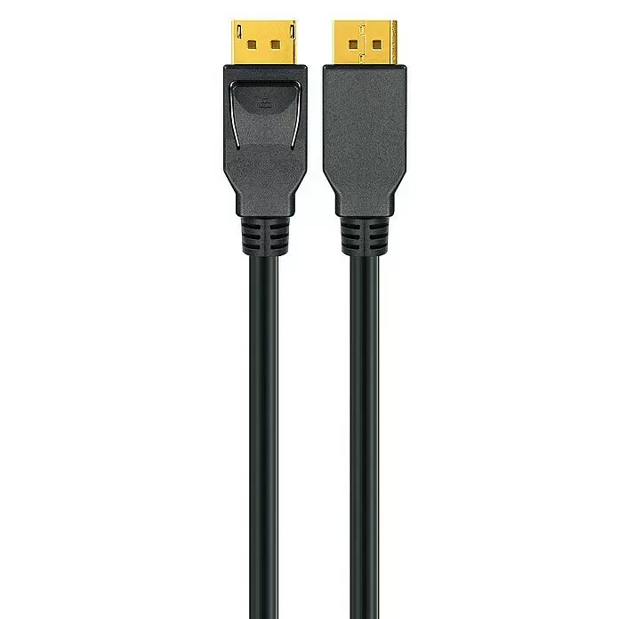 Schwaiger DisplayPort-Kabel - Schwarz, Länge: 2 m - Detailaufnahme