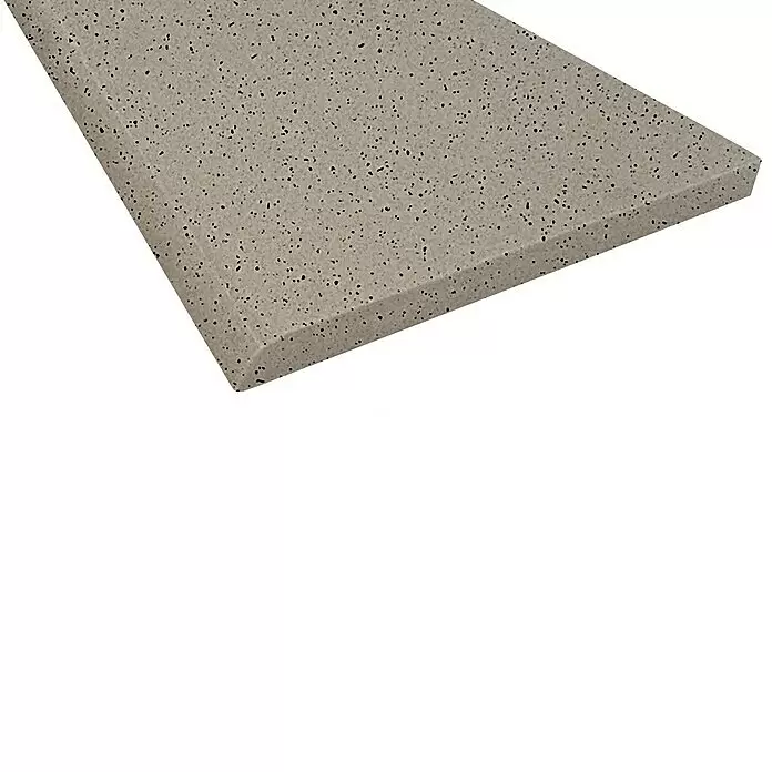Sockelfliese Acapulco - 10 x 30 cm, Grau, Matt - Detailaufnahme