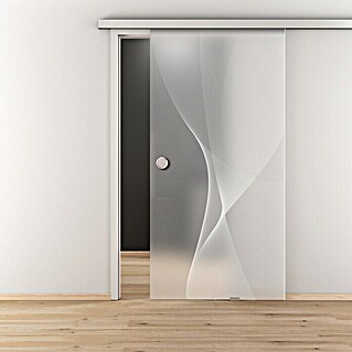 Diamond Doors Glasschiebetür 624 (935 x 2 058 mm, Einscheibensicherheitsglas (ESG), Mattglas)
