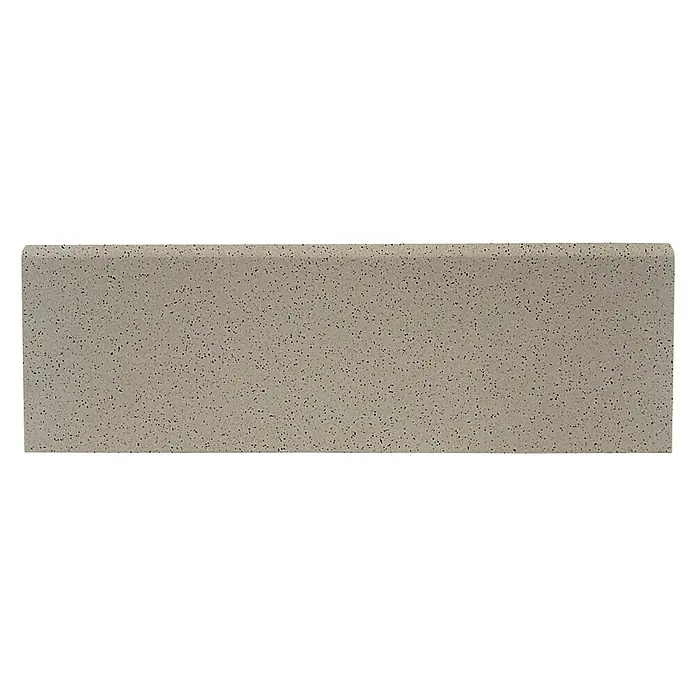 Sockelfliese Acapulco - 10 x 30 cm, Grau, Matt - Graue Arbeitsplatte mit gesprenkeltem Muster. Perfekt für Küchen und Bäder, bietet sie eine stilvolle und langlebige Oberfläche.