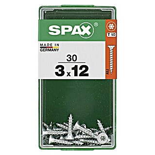 Spax Universalschraube T-Star plus (Ø x L: 3 x 12 mm, 30 Stk., Vollgewinde)