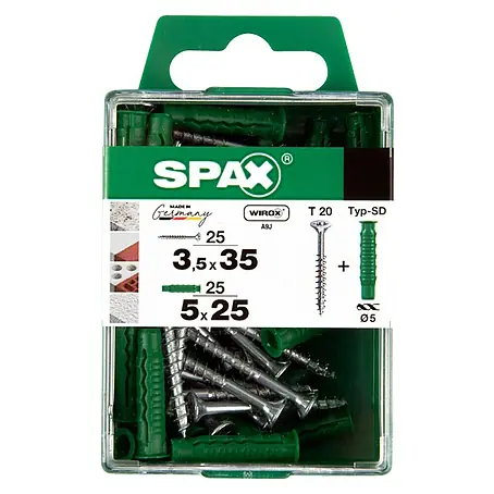 Spax  Schrauben- & Dübel-Set