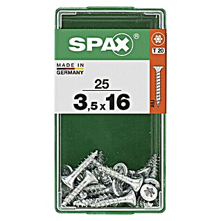 Spax Universalschraube T-Star plus (Ø x L: 3,5 x 16 mm, 25 Stk., Vollgewinde)