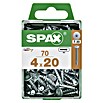 Spax Universalschraube T-STAR plus WIROX (Ø x L: 4 x 20 mm, Vollgewinde, 70 Stk., Silber) | BAUHAUS