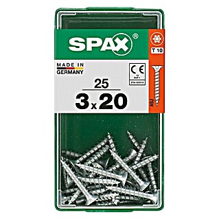 Spax Universalschraube T-Star plus (Ø x L: 3 x 20 mm, 25 Stk., Vollgewinde)