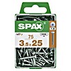 Spax Universalschraube T-STAR plus WIROX (Ø x L: 4 x 25 mm, Vollgewinde, 60 Stk., Silber) | BAUHAUS