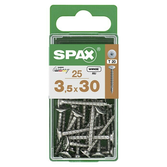 Spax Schrauben- & Dübel-Set (10 Stk., Ø x L: 3,5 x 35 mm)