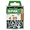 Spax Universalschraube T-STAR plus WIROX (Ø x L: 4 x 25 mm, Vollgewinde, 60 Stk., Silber) | BAUHAUS