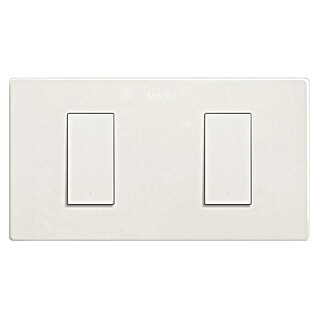 Simon 270 Combinación de interruptores + enchufe (2 conexiones, Blanco, En  pared, IP20)