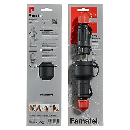 Famatel  Clavija con base desmontable