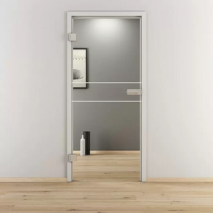 Diamond Doors Glasdrehtür 589 - 959 x 1.972 mm, DIN Anschlag: Links, Klarglas - Stimmungsaufnahme