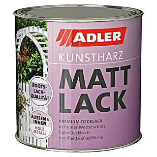 Adler Kunstharzlack Mattlack (Weiß, 2,5 l, Seidenmatt)