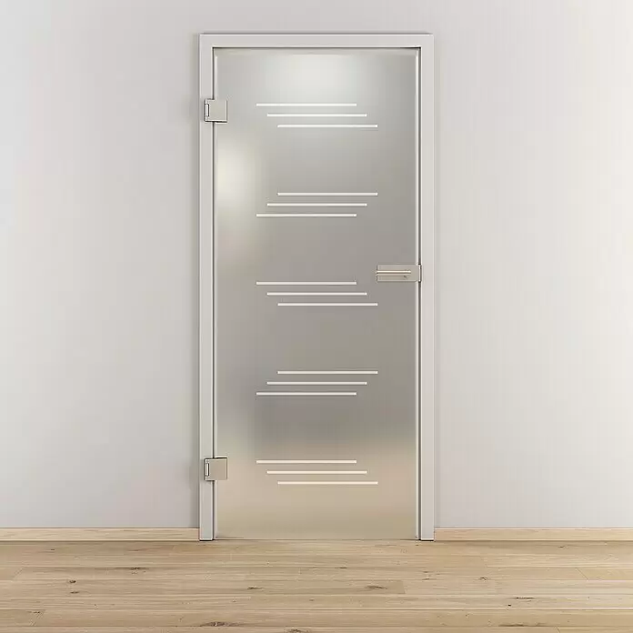 Diamond Doors Glasdrehtür 591 - 959 x 1.972 mm, DIN Anschlag: Links, Milchglas - Stimmungsaufnahme