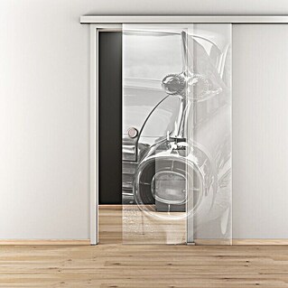 Diamond Doors Glasschiebetür 620 (935 x 2 058 mm, Einscheibensicherheitsglas (ESG), Klarglas)