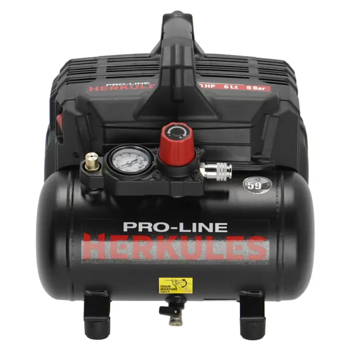 Herkules Pro-Line Flüsterkompressor Siltek+ - Max. Druck: 8 bar, 6 l