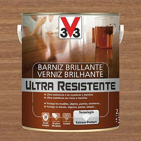 V33  Barniz para madera Brillante Ultra Resistente