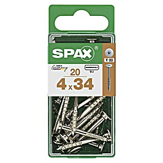 Spax T-Star plus Rückwandschraube (Ø x L: 4 x 34 mm, Teilgewinde, 20 Stk.)