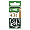 Spax Universalschraube T-STAR plus WIROX (Ø x L: 4 x 25 mm, Vollgewinde, 20 Stk., Silber) | BAUHAUS