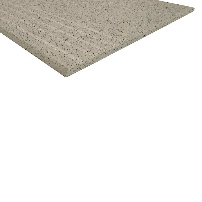 Stufen- & Abdeckplatte Pompei - 30 x 30 cm, Sand, Matt - Die Küchenarbeitsplatte in grauem Steindesign bietet eine stilvolle und robuste Oberfläche zum Zubereiten von Speisen. Ideal für moderne Küchen.