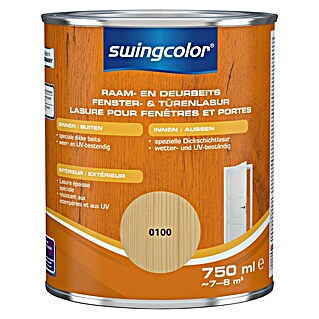 swingcolor Beits voor kozijnen en deuren (Transparant, 750 ml, Zijdeglans)