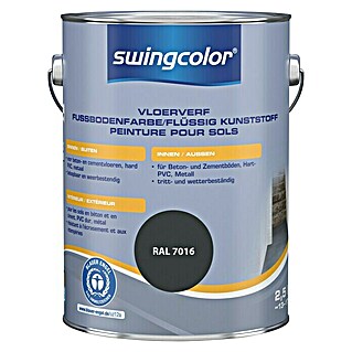swingcolor 2in1 Vloerverf (Antracietgrijs, 2,5 l, Zijdemat)