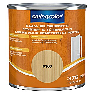 swingcolor Beits voor kozijnen en deuren (Transparant, 375 ml, Zijdeglans)