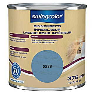 swingcolor Houtbeits voor binnen (Aquablauw, 375 ml, Zijdemat)