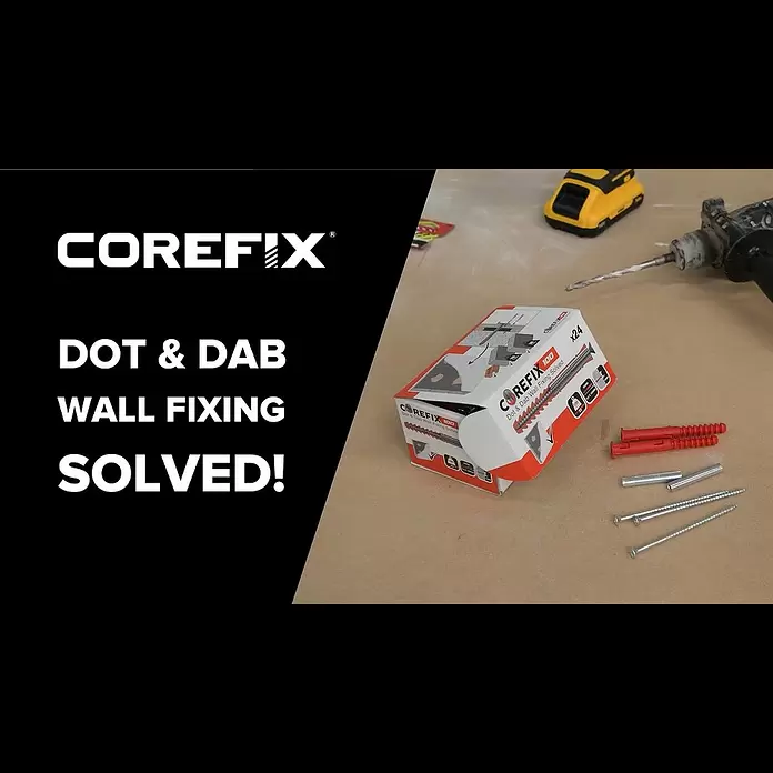 Corefix Trockenbau-Set 100 - Länge Schraube: 100 mm - Corefix - Dot & Dab Wall Fixing Solved