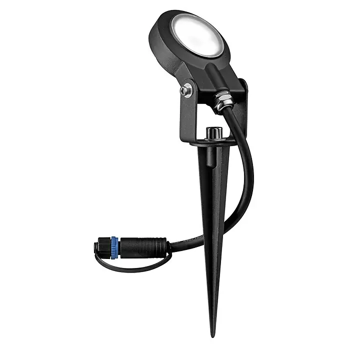 Paulmann Plug & Shine LED-Gartenspot Sting - 6 W, 24 V, Erdspieß, Höhe: 29 cm - Schwarzer Gartenstrahler mit Erdspieß. Ideal für die Gartenbeleuchtung, um Pflanzen und Wege hervorzuheben.\n