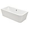 Camargue Freistehende Badewanne (180 x 80 cm, Linksseitig, Sanitäracryl, Weiß)