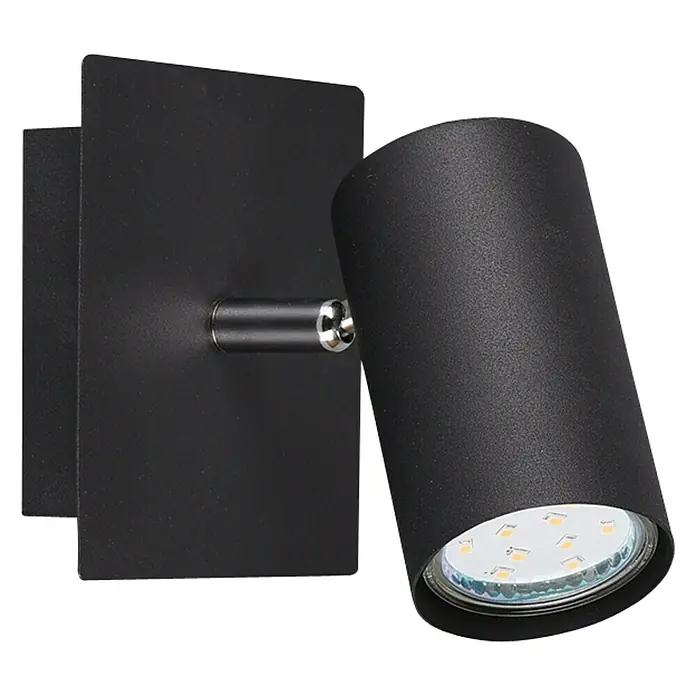 Trio Leuchten Marley Deckenstrahler - 25 W, L x B x H: 12 x 12 x 15 cm, Schwarz matt, GU10, 1 Stk. - Schwarze LED-Wandleuchte mit zylindrischem Strahler für ein modernes und stilvolles Ambiente.