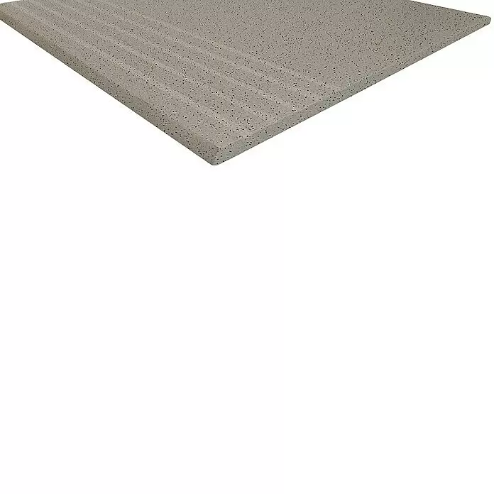 Stufen- & Abdeckplatte Acapulco - 30 x 30 cm, Grau, Matt - Hellgraue Arbeitsplatte mit dunklen Sprenkeln und feiner Linienstruktur.