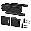 Diamond Doors Glastürbeschlag Style (Unverschließbar, L x B x H: 55 x 310 x 204 cm, Premium Schwarz) | BAUHAUS