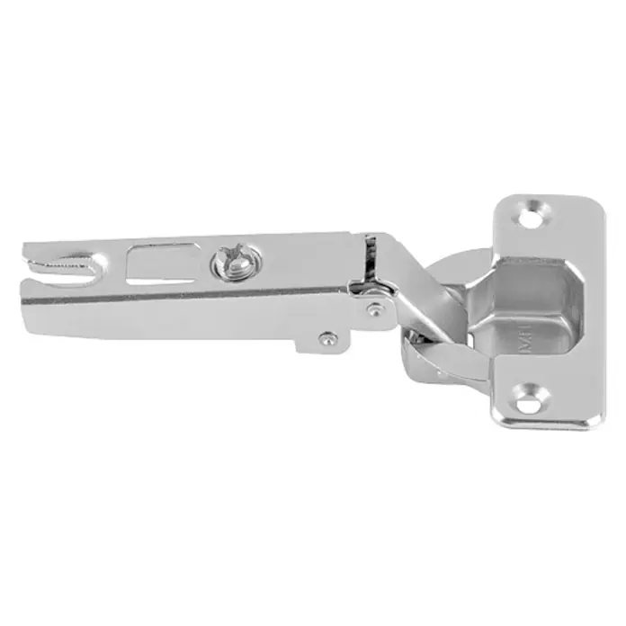 Stabilit Bisagra de cazoleta - Tipo de tope: Tope de esquina, Diámetro cazoleta: 35 mm, Ángulo de apertura: 110 °, Equipamiento: Cierre automático - Bisagra plateada para muebles con placa de montaje y mecanismo de ajuste. Ideal para armarios y puertas.