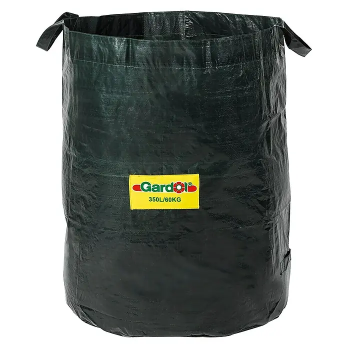 Gardol Saco para residuos del jardín - 350 l, Altura: 90 cm, Diámetro: 70 cm - Saco de jardín Gardol de 350L/60KG, ideal para residuos de jardín y follaje. El saco es robusto y tiene asas para facilitar su transporte.