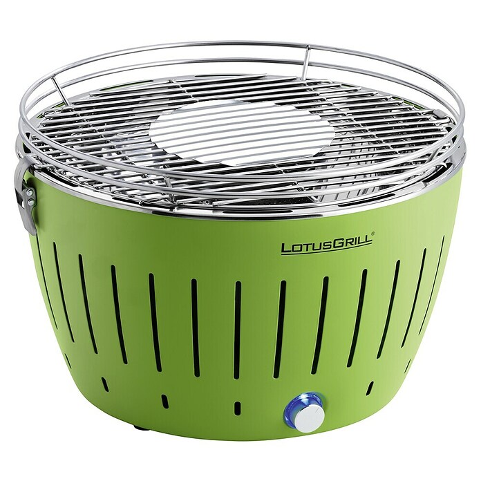 LotusGrill Raucharmer Holzkohlegrill (Limettengrün, Ø 34 cm)