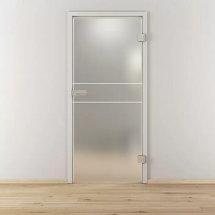Diamond Doors Glasdrehtür 589 - 834 x 1.972 mm, DIN Anschlag: Rechts, Milchglas - Stimmungsaufnahme