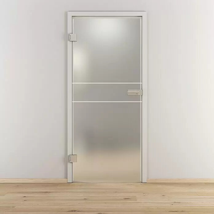 Diamond Doors Glasdrehtür 589 - 959 x 1.972 mm, DIN Anschlag: Links, Milchglas - Stimmungsaufnahme