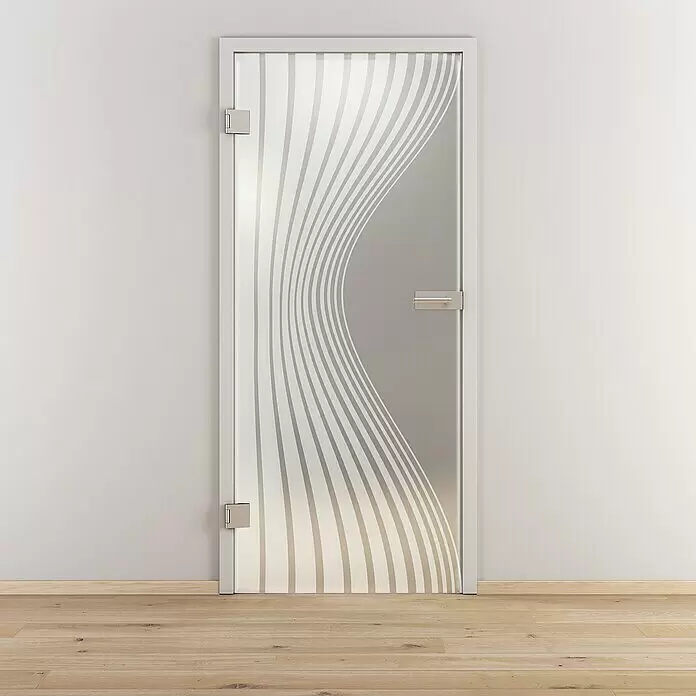 Diamond Doors Glasdrehtür 543 - 959 x 1.972 mm, DIN Anschlag: Links, Milchglas - Stimmungsaufnahme