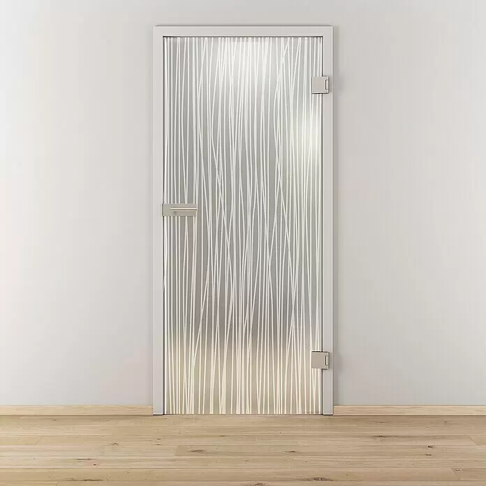 Diamond Doors Glasdrehtür 551 - 709 x 1.972 mm, DIN Anschlag: Rechts, Milchglas - Stimmungsaufnahme