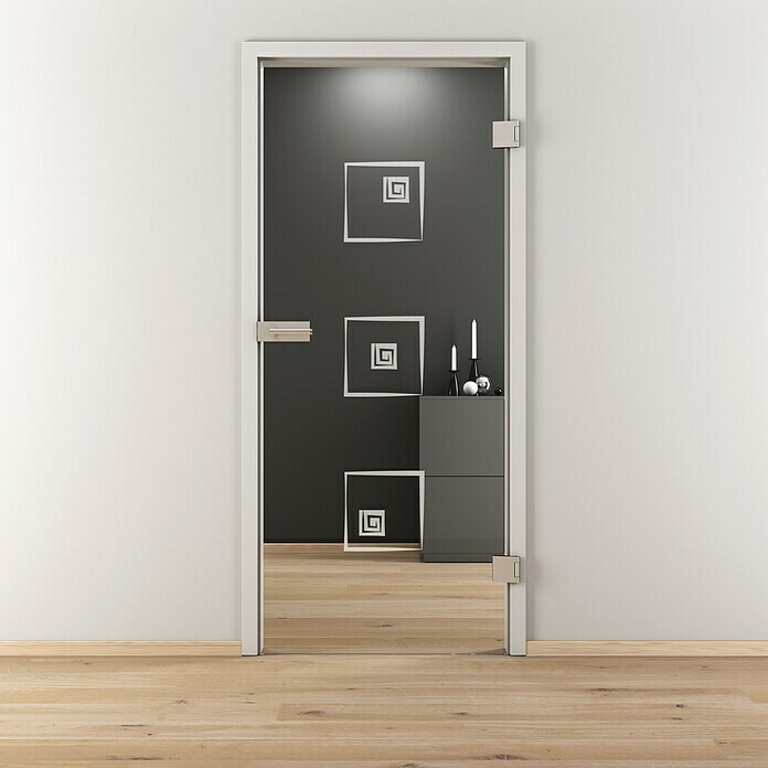 Diamond Doors Glasdrehtür 587 (959 x 1.972 mm, DIN Anschlag: Rechts, Klarglas) | BAUHAUS