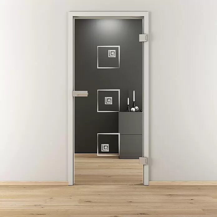 Diamond Doors Glasdrehtür 587 - 709 x 1.972 mm, DIN Anschlag: Rechts, Klarglas - Stimmungsaufnahme