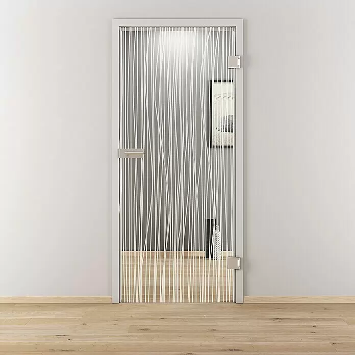 Diamond Doors Glasdrehtür 551834 x 1.972 mm, DIN Anschlag: Rechts, Klarglas