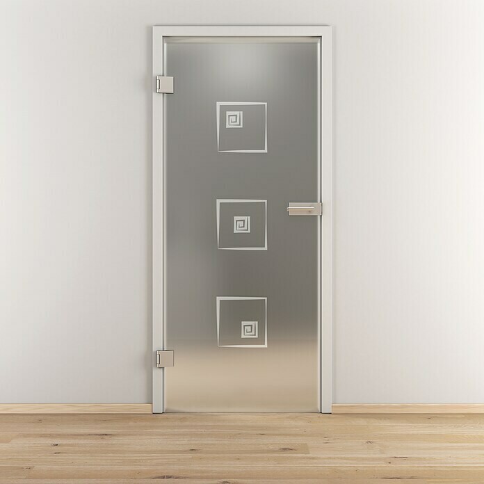 Diamond Doors Glasdrehtür 587 (834 x 1.972 mm, DIN Anschlag: Links, Milchglas) | BAUHAUS