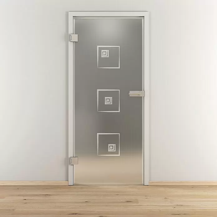 Diamond Doors Glasdrehtür 587 - 834 x 1.972 mm, DIN Anschlag: Links, Milchglas - Stimmungsaufnahme
