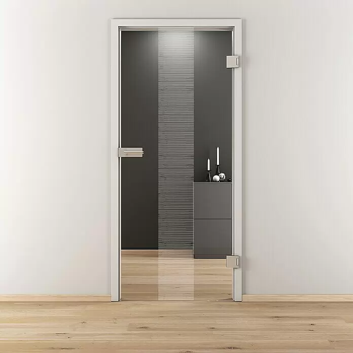 Diamond Doors Glasdrehtür 557 - 709 x 1.972 mm, DIN Anschlag: Rechts, Klarglas - Stimmungsaufnahme
