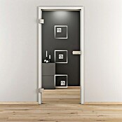 Diamond Doors Glasdrehtür 587 (709 x 1.972 mm, DIN Anschlag: Links, Klarglas) | BAUHAUS