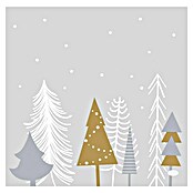 Duni Serviette Dunisoft® (12 Stk., 40 x 40 cm, Winter Trees) | BAUHAUS