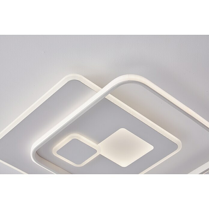 WOFI LED-Deckenleuchte Akon (43,5 W, | L H: B 38 x 6 cm, x x BAUHAUS x Kaltweiß) Weiß, 48